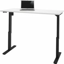 Coupon 🥰 Standing Desks Bestar® 60"W Electric Height Adjustable Table, White (65867-17) 😀