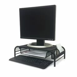 Outlet 🥰 Monitor Mounts & Stands Mind Reader Metal Mesh Monitor Stand With Drawer Organizer, 3 Tier Mesh Paper Tray Organizer, 2 Piece Set, Black (MESHMON3P-BLK) 🤩 -Desk Riser Store unnamed file 1793