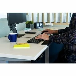 Best Pirce 😉 Mouse Pads & Wrist Rests 3M™ Gel Wrist Rest For Standing Desks, Wraps Around Edge Of Desk For Comfort, Non-Slip Back Stays In Place (WR200B) 🌟 -Desk Riser Store unnamed file 1810