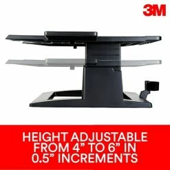 Best deal 🤩 Laptop Stands 3M Adjustable Laptop Stand, Black, 2 In. Of Height Adjustment, Compatible With Docking Stations (LX500) 🤩 13 Best deal 🤩 Laptop Stands 3M Adjustable Laptop Stand, Black, 2 In. Of Height Adjustment, Compatible With Docking Stations (LX500) 🤩 -Desk Riser Store unnamed file 1882