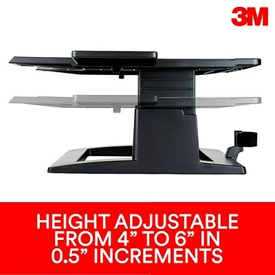 Best deal 🤩 Laptop Stands 3M Adjustable Laptop Stand, Black, 2 In. Of Height Adjustment, Compatible With Docking Stations (LX500) 🤩 5 Best deal 🤩 Laptop Stands 3M Adjustable Laptop Stand, Black, 2 In. Of Height Adjustment, Compatible With Docking Stations (LX500) 🤩 - Image 3