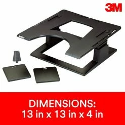 Best deal 🤩 Laptop Stands 3M Adjustable Laptop Stand, Black, 2 In. Of Height Adjustment, Compatible With Docking Stations (LX500) 🤩 17 Best deal 🤩 Laptop Stands 3M Adjustable Laptop Stand, Black, 2 In. Of Height Adjustment, Compatible With Docking Stations (LX500) 🤩 -Desk Riser Store unnamed file 1886