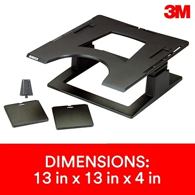Best deal 🤩 Laptop Stands 3M Adjustable Laptop Stand, Black, 2 In. Of Height Adjustment, Compatible With Docking Stations (LX500) 🤩 9 Best deal 🤩 Laptop Stands 3M Adjustable Laptop Stand, Black, 2 In. Of Height Adjustment, Compatible With Docking Stations (LX500) 🤩 - Image 7