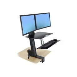 Promo 🔔 Monitor Mounts & Stands Ergotron WorkFit-S Dual Monitor Stand, Up To 24" Monitors, Black (33-349-200) 🔥 -Desk Riser Store unnamed file 1891