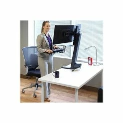 Promo 🔔 Monitor Mounts & Stands Ergotron WorkFit-S Dual Monitor Stand, Up To 24" Monitors, Black (33-349-200) 🔥 -Desk Riser Store unnamed file 1894