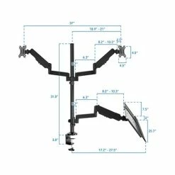 Hot Sale 🧨 Monitor Mounts & Stands Mount-It! Adjustable Monitor Mount, Up To 32", Black (MI-7996) 💯 -Desk Riser Store unnamed file 1899