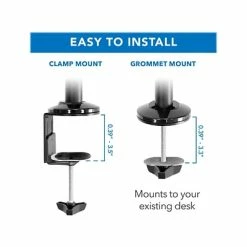 Hot Sale 🧨 Monitor Mounts & Stands Mount-It! Adjustable Monitor Mount, Up To 32", Black (MI-7996) 💯 -Desk Riser Store unnamed file 1901