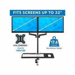 Hot Sale 🧨 Monitor Mounts & Stands Mount-It! Adjustable Monitor Mount, Up To 32", Black (MI-7996) 💯 -Desk Riser Store unnamed file 1902