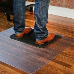 Budget 💯 E.S. Robbins Chairmats ES Robbins 36" X 53'' Built-in Anti-Fatigue Sit Or Stand Mat For Hard Floors With Lip, Vinyl (ESR184612) 😀 -Desk Riser Store unnamed file 1915