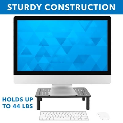 Hot Sale ✔️ Monitor Mounts & Stands Mount-It! Adjustable Riser, Up To 32" Monitor, 2/Pack, Gray (MI-7364) ❤️ 8 Hot Sale ✔️ Monitor Mounts & Stands Mount-It! Adjustable Riser, Up To 32" Monitor, 2/Pack, Gray (MI-7364) ❤️ - Image 6