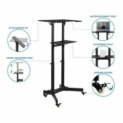Cheapest ✔️ Lecterns Mount-It! 41"-49" Aluminum Adjustable Portable Lectern, Black (MI-7971) 👏 -Desk Riser Store unnamed file 1936