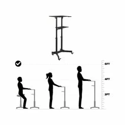 Cheapest ✔️ Lecterns Mount-It! 41"-49" Aluminum Adjustable Portable Lectern, Black (MI-7971) 👏 -Desk Riser Store unnamed file 1937