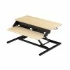 Outlet ❤️ Sit & Stand Desks Luxor CVTR PRO Series 32"W Adjustable Desk Riser, White Oak (CVTR PRO-WO) ⭐