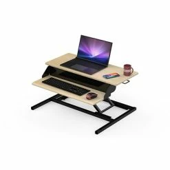 Outlet ❤️ Sit & Stand Desks Luxor CVTR PRO Series 32"W Adjustable Desk Riser, White Oak (CVTR PRO-WO) ⭐ -Desk Riser Store unnamed file 1941