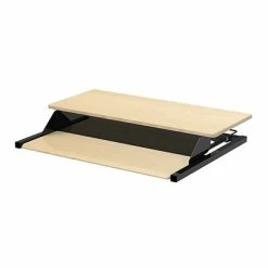 Outlet ❤️ Sit & Stand Desks Luxor CVTR PRO Series 32"W Adjustable Desk Riser, White Oak (CVTR PRO-WO) ⭐ -Desk Riser Store unnamed file 1942