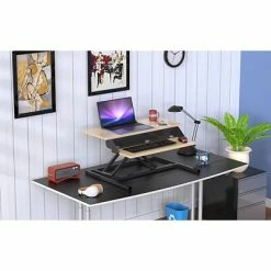 Outlet ❤️ Sit & Stand Desks Luxor CVTR PRO Series 32"W Adjustable Desk Riser, White Oak (CVTR PRO-WO) ⭐ -Desk Riser Store unnamed file 1946