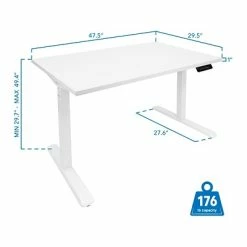 Deals ⌛ Sit & Stand Desks Mount-It! 30"-49"H Adjustable Electric Sit-Stand Desk, White (MI-18060) ⭐ -Desk Riser Store unnamed file 2013