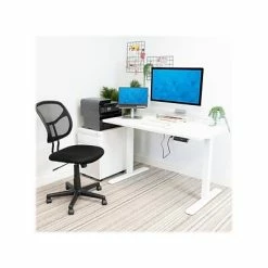Deals ⌛ Sit & Stand Desks Mount-It! 30"-49"H Adjustable Electric Sit-Stand Desk, White (MI-18060) ⭐ -Desk Riser Store unnamed file 2014