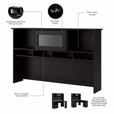 Coupon ๐ Sit & Stand Desks Bush Furniture Cabot 36"-42"H 3 Position L Shaped Sit To Stand Desk With Hutch, Espresso Oak (CAB045EPO) ๐ 6 Coupon ๐ Sit & Stand Desks Bush Furniture Cabot 36"-42"H 3 Position L Shaped Sit To Stand Desk With Hutch, Espresso Oak (CAB045EPO) ๐ - Image 4