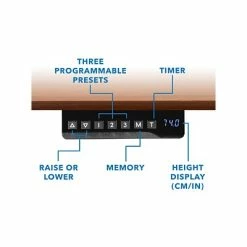 Wholesale 😍 Sit & Stand Desks Mount-It! 30"-49"H Adjustable Electric Sit-Stand Desk, Brown/White (MI-18062) 🔥 -Desk Riser Store unnamed file 2051
