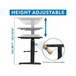 Cheap 🔥 Sit & Stand Desks Mount-It! 29" - 48" Adjustable Desk, Black (MI-7981) ✔️ -Desk Riser Store unnamed file 209