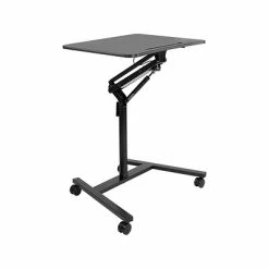 Discount 🤩 Sit & Stand Desks Mount-It! 29"-42" Adjustable Mobile Desk, Black (MI-7969) 🎉