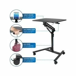 Discount 🤩 Sit & Stand Desks Mount-It! 29"-42" Adjustable Mobile Desk, Black (MI-7969) 🎉 -Desk Riser Store unnamed file 2095