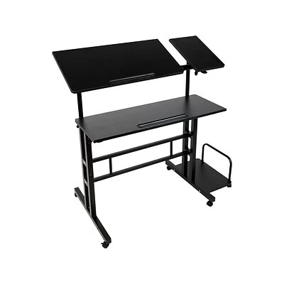 Promo ๐ Sit & Stand Desks Mind Reader 30" - 44" Particle Board Adjustable Desk, Black (SDROLLXL-BLK) โ๏ธ 3 Promo ๐ Sit & Stand Desks Mind Reader 30" - 44" Particle Board Adjustable Desk, Black (SDROLLXL-BLK) โ๏ธ
