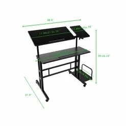 Promo ๐ Sit & Stand Desks Mind Reader 30" - 44" Particle Board Adjustable Desk, Black (SDROLLXL-BLK) โ๏ธ 14 Promo ๐ Sit & Stand Desks Mind Reader 30" - 44" Particle Board Adjustable Desk, Black (SDROLLXL-BLK) โ๏ธ -Desk Riser Store unnamed file 2110