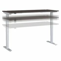 Flash Sale 🔔 Height-Adjustable Tables Bush Business Furniture Move 40 Series 28''-48'' Adjustable Standing Desk, Storm Gray/Cool Gray Metallic (M4S7230SGSK) ✨