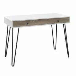 Budget 🔥 Office Desks Altra Haven Retro Desk With Riser, Espresso/Gunmetal Gray (9881196) ⌛ -Desk Riser Store unnamed file 2164