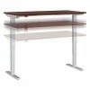 Hot Sale ⭐ Height-Adjustable Tables Bush Business Furniture Move 40 Series 28''-48'' Adjustable Standing Desk, Hansen Cherry/Cool Gray Metallic (M4S6030HCSK) ❤️ -Desk Riser Store unnamed file 2169