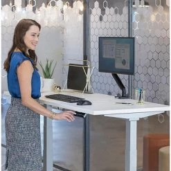 Brand new 😍 Height-Adjustable Tables Fellowes Cambio 25"-50" Height Adjustable Standing Desk, White (9788101) 👍 -Desk Riser Store unnamed file 2219