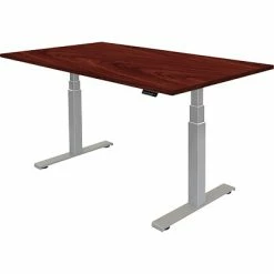 Cheapest 🤩 Height-Adjustable Tables Fellowes Cambio 25"-50" Height Adjustable Standing Desk, Mahogany (9789101) ✔️