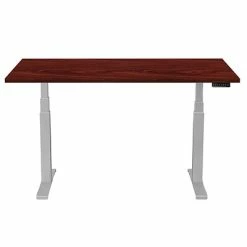 Promo ⌛ Height-Adjustable Tables Fellowes Cambio 25"-50" Height Adjustable Standing Desk, Mahogany (9789102MHGNY) 💯