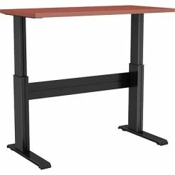 Best deal 🛒 Height-Adjustable Tables Fellowes Cambio 25"-50" Height Adjustable Standing Desk, Mahogany (9789002MHGNY) 🎁
