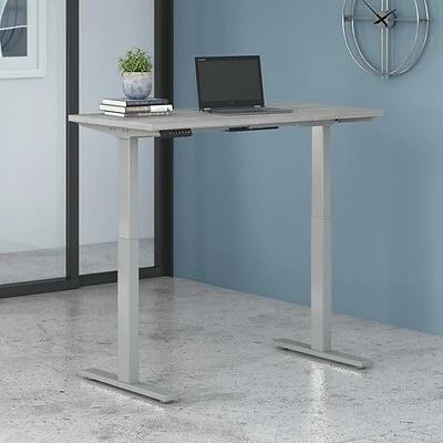 Deals 🤩 Sit & Stand Desks Bush Business Furniture Move 60 27"-48" Adjustable Standing Desk, Platinum Gray/Cool Gray Metallic (M6S4824PGSK) ✔️ 4 Deals 🤩 Sit & Stand Desks Bush Business Furniture Move 60 27"-48" Adjustable Standing Desk, Platinum Gray/Cool Gray Metallic (M6S4824PGSK) ✔️ - Image 2