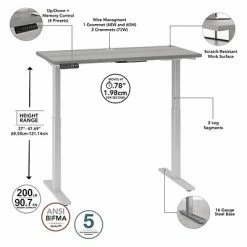 Deals 🤩 Sit & Stand Desks Bush Business Furniture Move 60 27"-48" Adjustable Standing Desk, Platinum Gray/Cool Gray Metallic (M6S4824PGSK) ✔️ 12 Deals 🤩 Sit & Stand Desks Bush Business Furniture Move 60 27"-48" Adjustable Standing Desk, Platinum Gray/Cool Gray Metallic (M6S4824PGSK) ✔️ -Desk Riser Store unnamed file 2273
