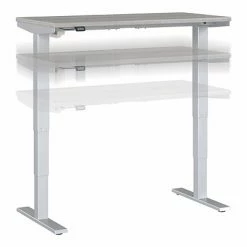 Wholesale 🔥 Sit & Stand Desks Bush Business Furniture Move 40 Series 28"-48" Adjustable Standing Desk, Platinum Gray/Cool Gray Metallic (M4S4824PGSK) ✨