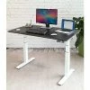 Best Pirce ❤️ Sit & Stand Desks Seville Classics AIRLIFT Electric Standing Desk, White With Black Top (OFFK65819) 🥰 -Desk Riser Store unnamed file 2295