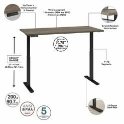 Hot Sale ✔️ Sit & Stand Desks Bush Business Furniture Move 60 Series 27"-48" Adjustable Standing Desk, Modern Hickory/Black (M6S6030MHBK) 🧨 -Desk Riser Store unnamed file 2318