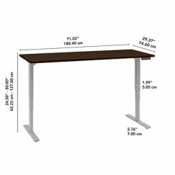 Best Sale 🥰 Sit & Stand Desks Bush Business Furniture Move 80 Series 23''-49'' Adjustable Standing Desk, Natural Maple (HAT4830ACK) 👏 -Desk Riser Store unnamed file 2353