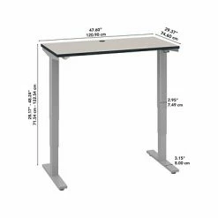 Coupon 🥰 Sit & Stand Desks Bush Business Furniture Move 40 Series 28"-48'' Adjustable Standing Desk, White Spectrum/Cool Gray Metallic (M4S4830WPSK) ⭐ -Desk Riser Store unnamed file 2368