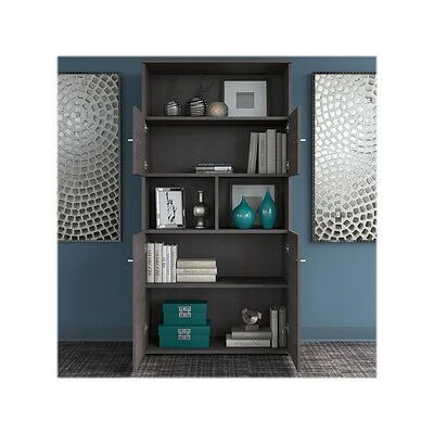 Best Sale โจ Sit & Stand Desks Bush Business Furniture Office 500 27"-47" Adjustable Desk With Storage And Bookcase, Storm Gray (OF5006SGSU) ๐ 8 Best Sale โจ Sit & Stand Desks Bush Business Furniture Office 500 27"-47" Adjustable Desk With Storage And Bookcase, Storm Gray (OF5006SGSU) ๐ - Image 6