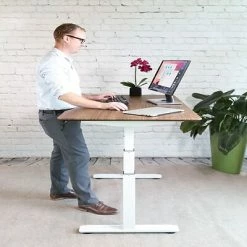 Coupon 🥰 Sit & Stand Desks Seville Classics AIRLIFT® S3 Electric Height Adjustable Standing Desk 54' Top With 4 Memory Buttons, White (OFFK65827) 🔥 -Desk Riser Store unnamed file 2446