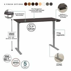 Brand new ❤️ Sit & Stand Desks Bush Business Furniture Move 80 Series 23''-49'' Adjustable Standing Desk, Storm Gray/Cool Gray Metallic (HAT7230SGK) 🤩 -Desk Riser Store unnamed file 2449