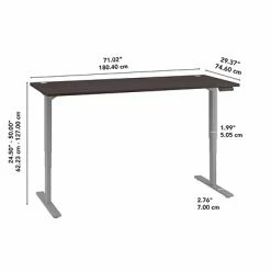 Brand new ❤️ Sit & Stand Desks Bush Business Furniture Move 80 Series 23''-49'' Adjustable Standing Desk, Storm Gray/Cool Gray Metallic (HAT7230SGK) 🤩 -Desk Riser Store unnamed file 2451