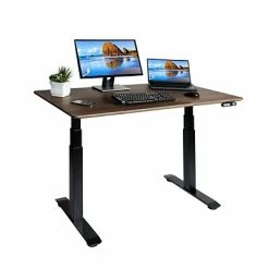 Cheap 🎉 Sit & Stand Desks Seville Classics AIRLIFT 26"-51"H Metal Electric Standing Desk, Black With Walnut Top (OFFK65826) ✔️ -Desk Riser Store unnamed file 2457