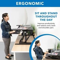 Hot Sale ๐ Sit & Stand Desks Mount-It! 36"W Standing Desk Converter, Plastic/Steel (MI-7926) ๐ 14 Hot Sale ๐ Sit & Stand Desks Mount-It! 36"W Standing Desk Converter, Plastic/Steel (MI-7926) ๐ -Desk Riser Store unnamed file 246