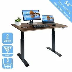 Cheap 🎉 Sit & Stand Desks Seville Classics AIRLIFT 26"-51"H Metal Electric Standing Desk, Black With Walnut Top (OFFK65826) ✔️ -Desk Riser Store unnamed file 2460